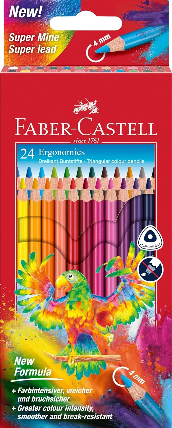Faber-Castell – Buntstifte Set Ergonomics 24-teilig