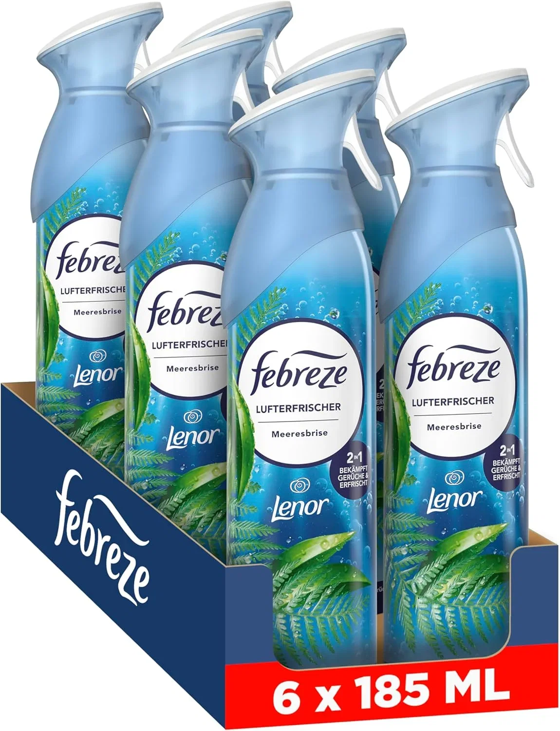 Febreze Lufterfrischer Spray Meeresfrische 6er Pack (6x185ml)