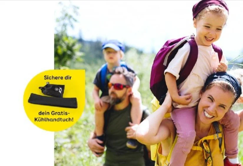 AOK Bayern Kühlhandtuch gratis – kostenlose Abkühlung für heiße Tage