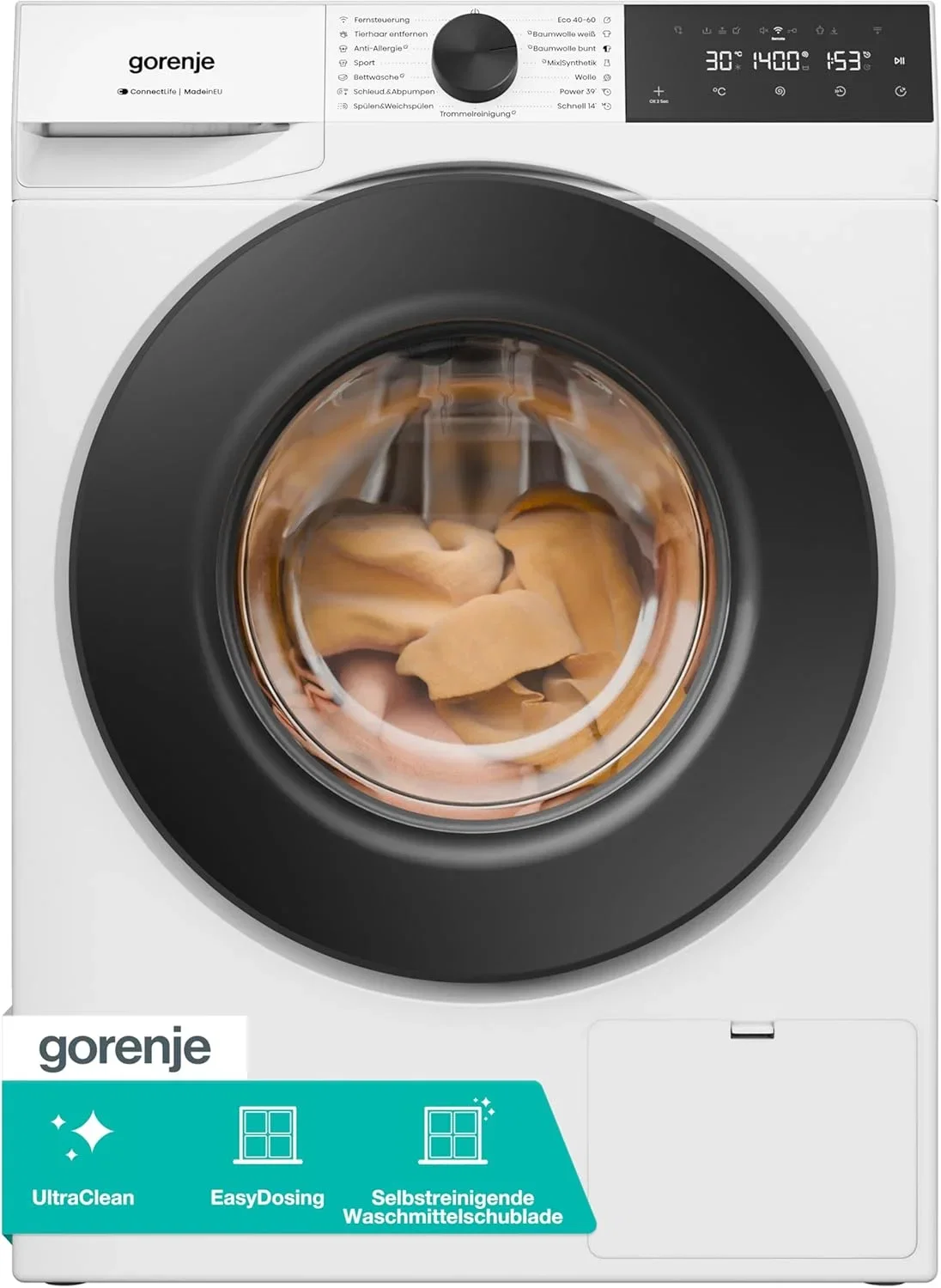 Gorenje WGAM494A Waschmaschine mit Dampffunktion (9kg, 1400 U/min, EEK A)