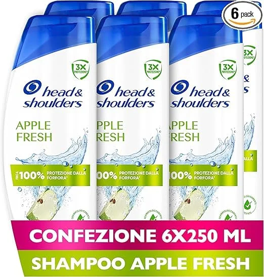 Head & Shoulders Apple Fresh Anti-Schuppen-Shampoo (6*250ml)