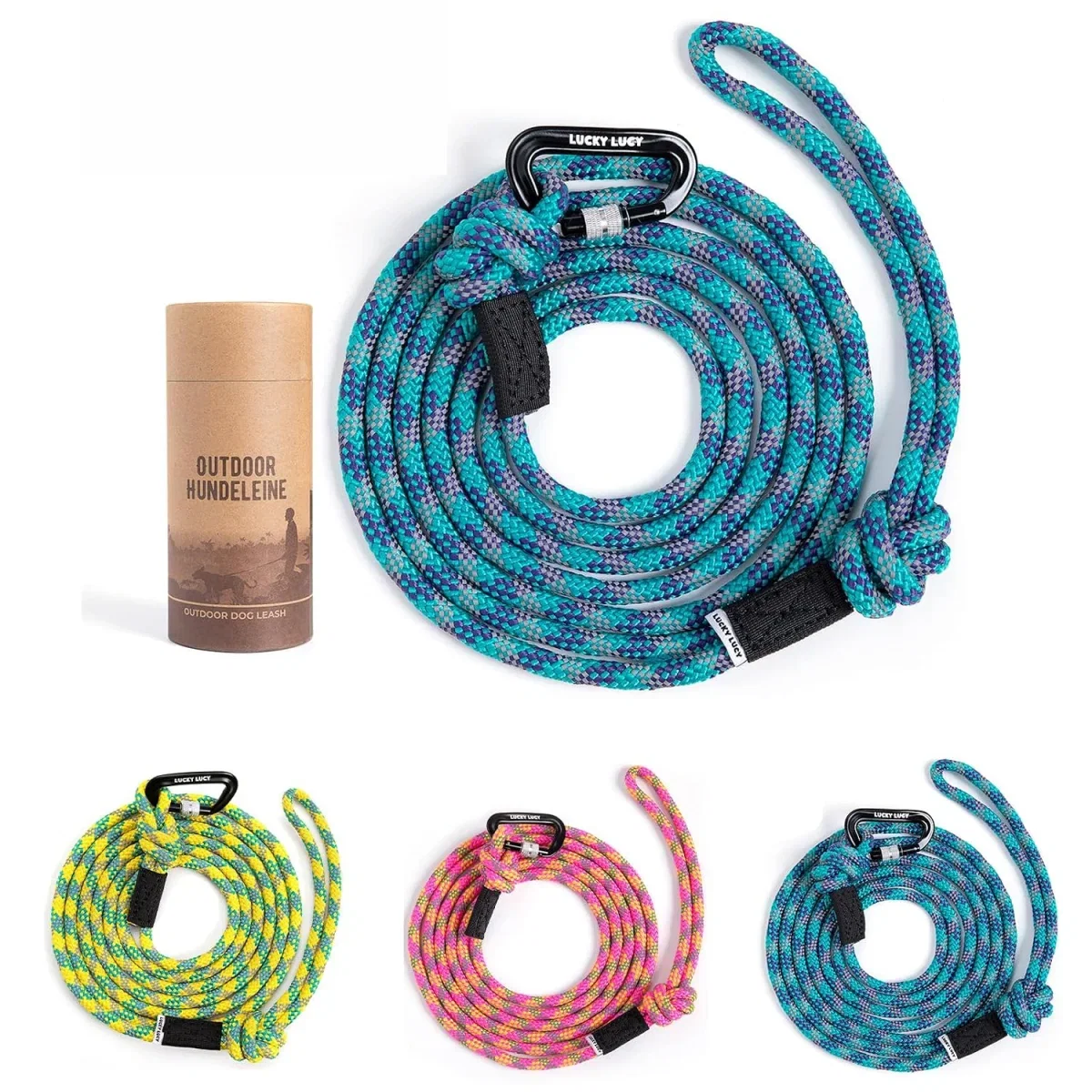 Hundeleine 3m reflektierend für mittel & große Hunde