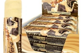 IronMaxx Proteino Proteinriegel Blondie Brownie, 12er Pack mit einzelner Verpackung