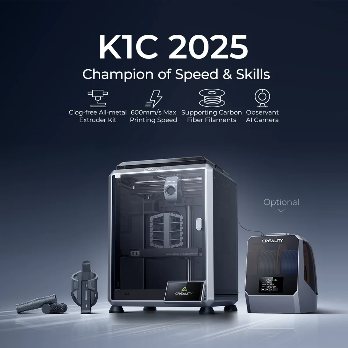 Creality K1C 3D Drucker – schneller CoreXY-Drucker