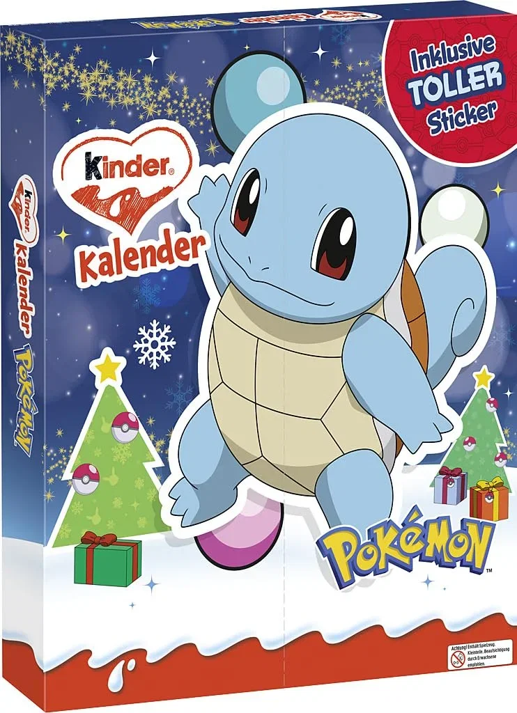 kinder Pokémon Adventskalender 2026 mit Schiggy-Motiv