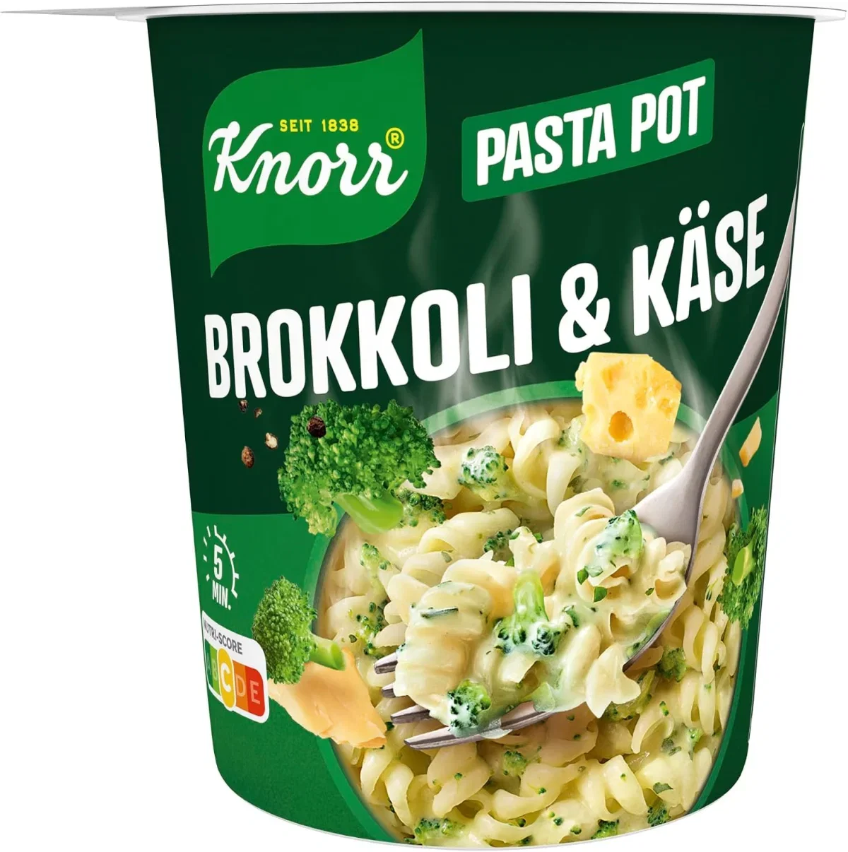 Knorr Pasta Snack Brokkoli-Käse-Soße 8er Pack (8x 62 g)