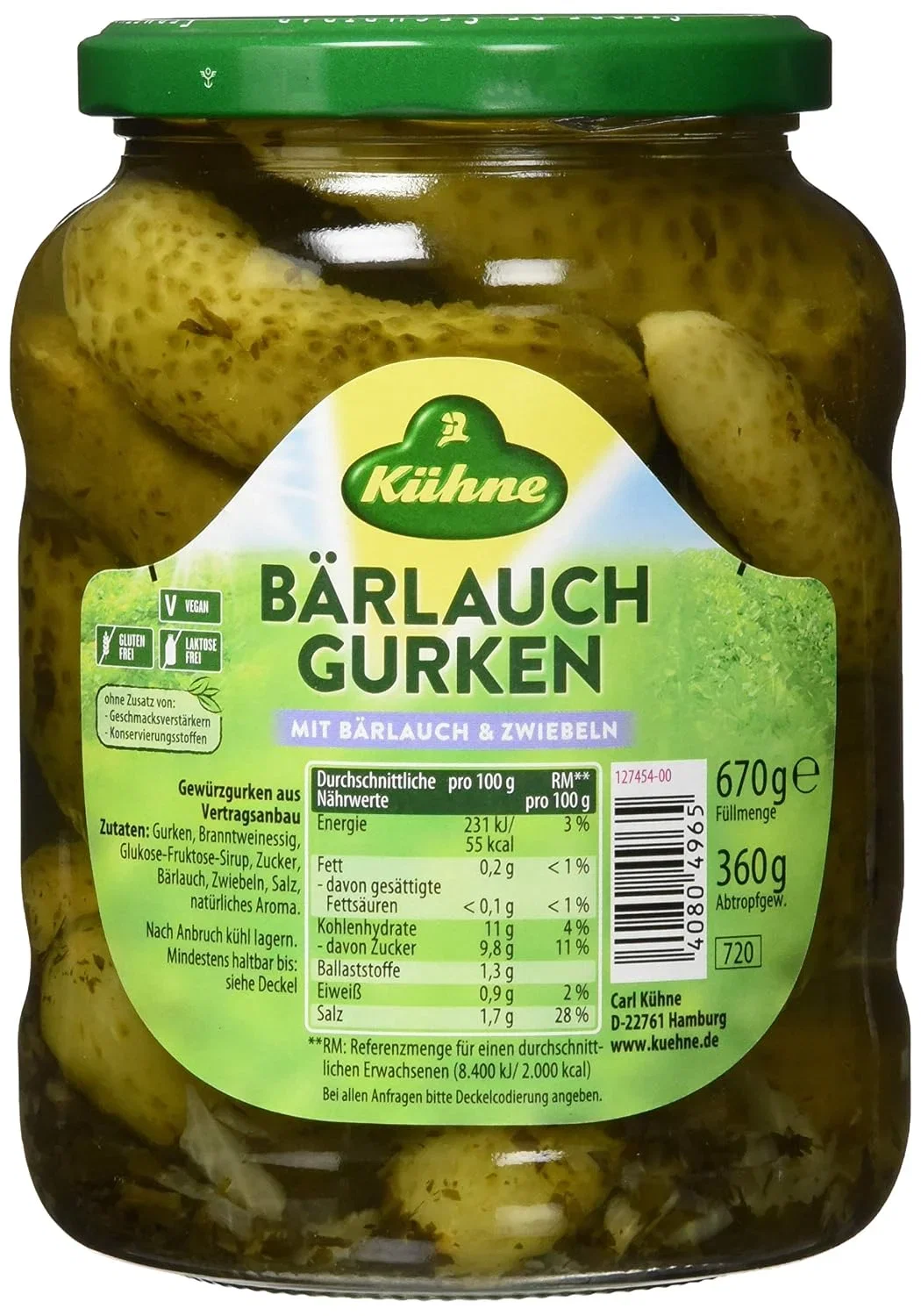 Kühne Bärlauchgurken