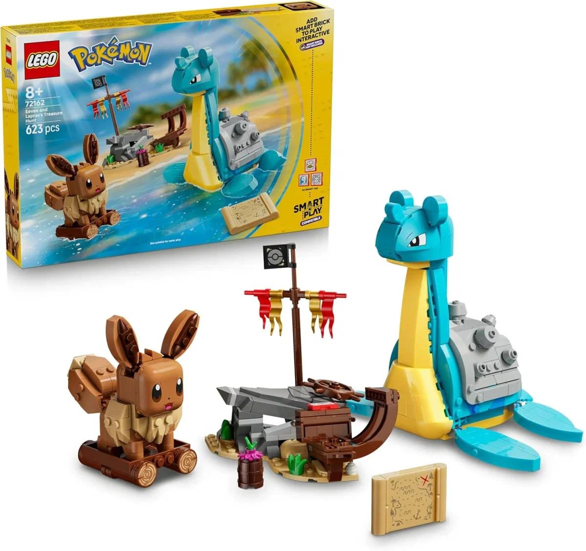 LEGO Pokémon SMART Play: Evoli und Lapras auf Schatzsuche (72162)