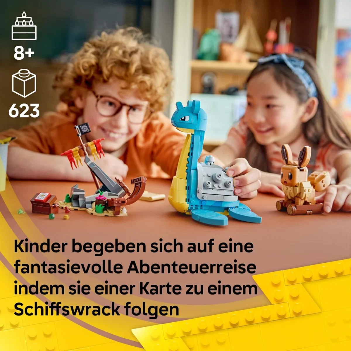 LEGO Pokémon SMART Play: Evoli und Lapras auf Schatzsuche (72162)