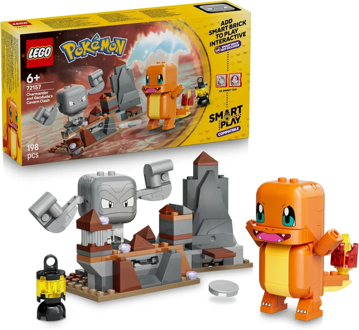 LEGO Pokémon - SMART Play: Glumandas und Kleinsteins Höhlenduell (72157)