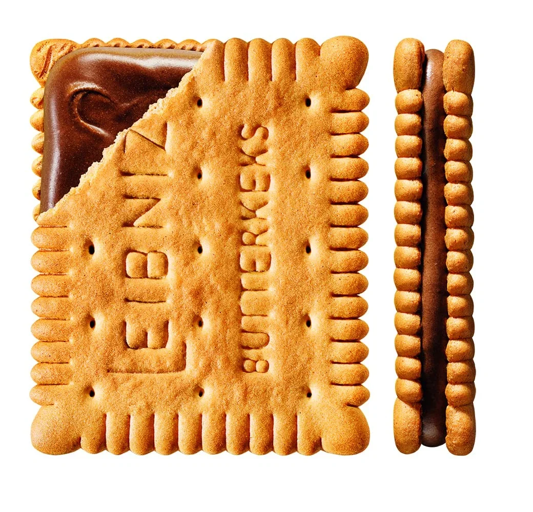 LEIBNIZ Cream Choco knusprige Butterkekse mit zarter Schokoladencreme 14er Pack