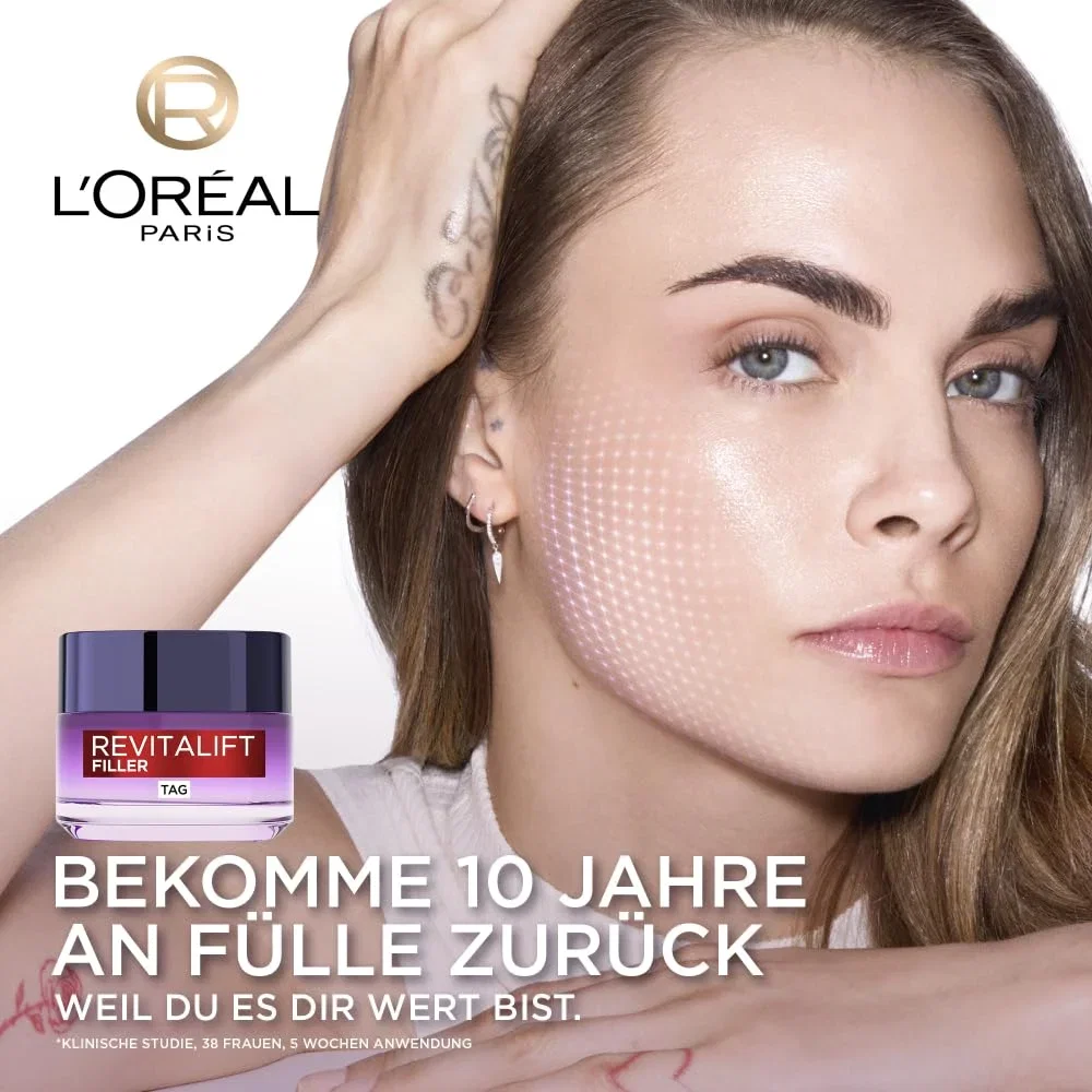 L'Oréal Paris Gesichtspflege Anti-Aging Hyaluron Tages- und Nachtpflege Set 2er Pack
