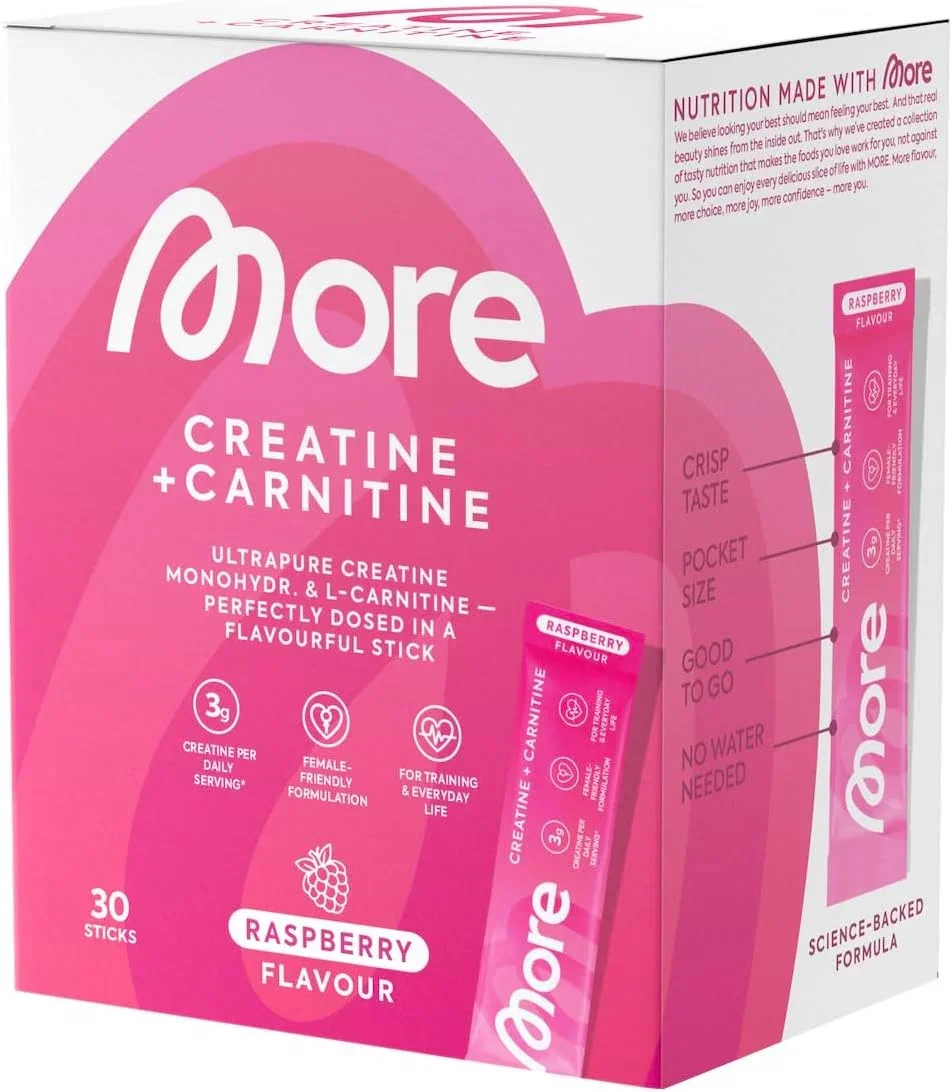 MORE Creatin + Carnitin Sticks Raspberry (30x5g)