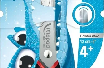 Maped 464410 13 cm Essential Soft Schere mit Zentimeter Markierungen