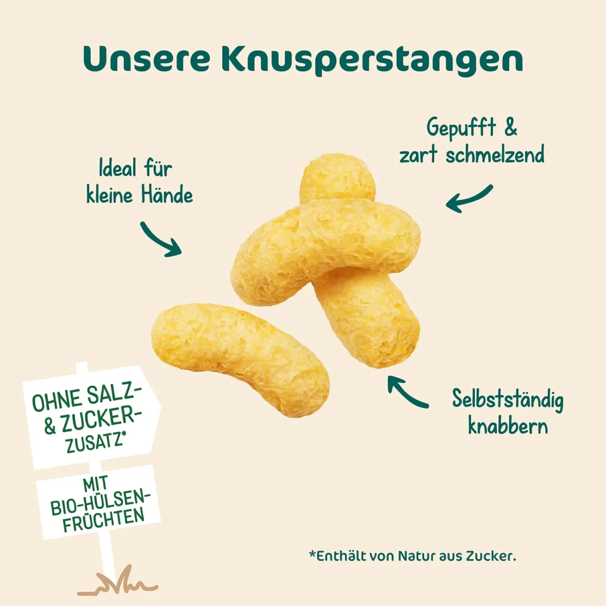 Milupa Entdeckerbande Knusperstangen Kichererbse 8er Pack