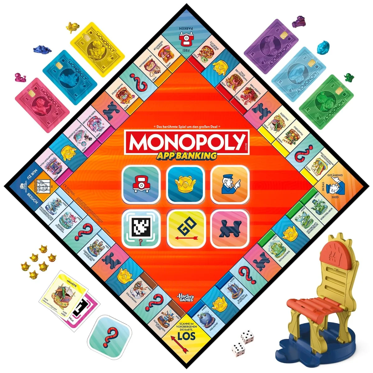 Monopoly spelbord met elektronische bank