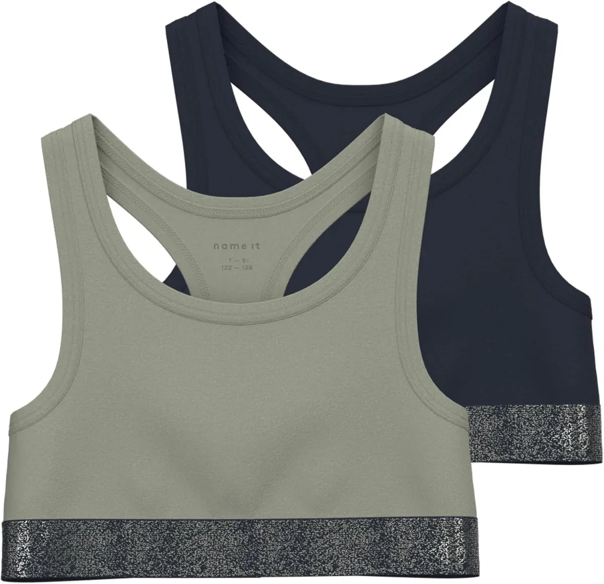 NAME IT Mädchen Nkfshort Top 2P Noos (2er-Pack)