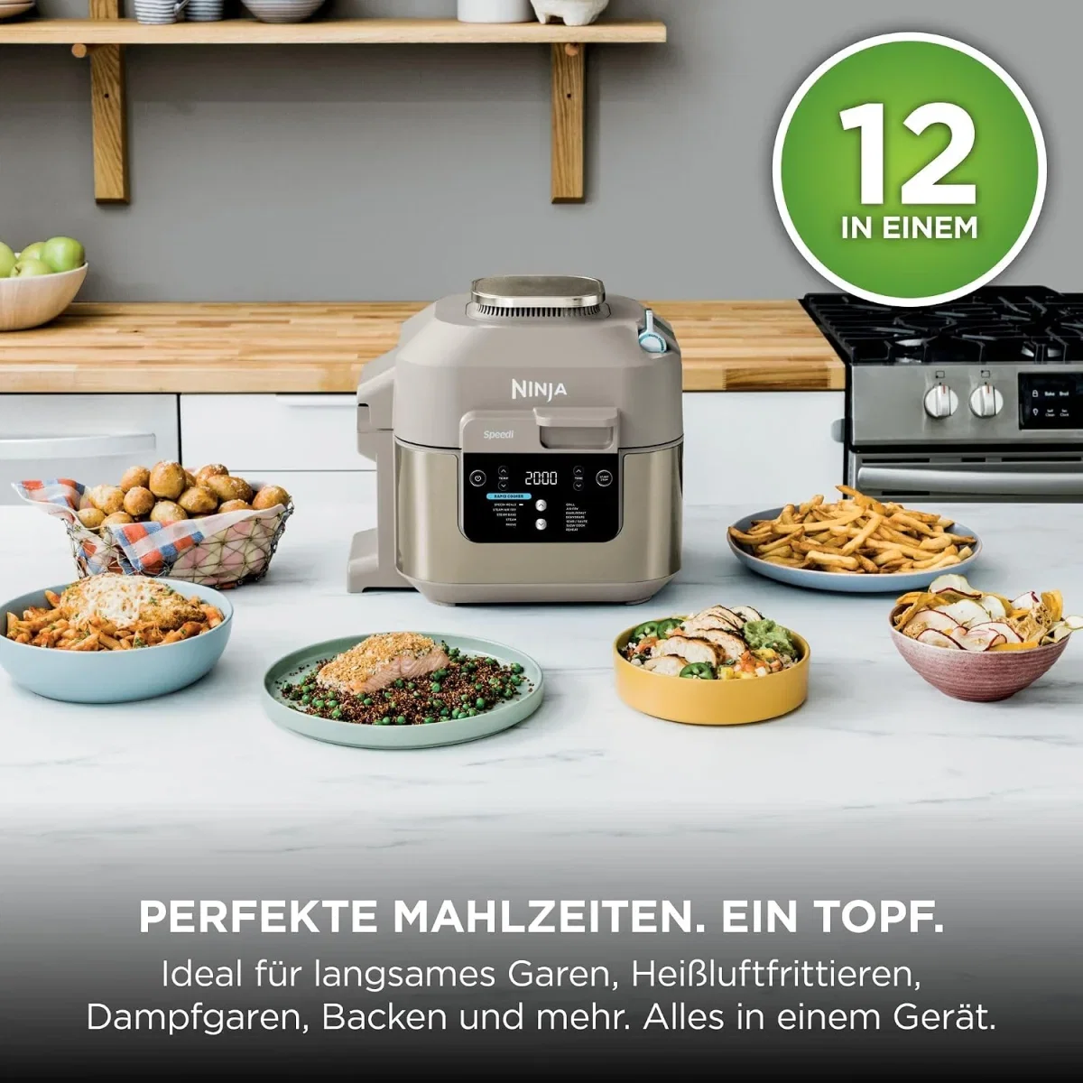 Ninja Speedi Multikocher 5 12-in-1 Multicooker Stone Gold ON500EUSTGD (5.7l)