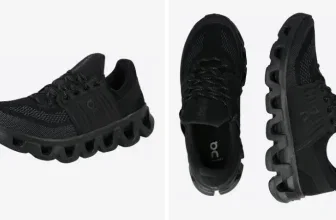 Schwarze On Cloudswift 4 Laufschuhe von On in verschiedenen Ansichten