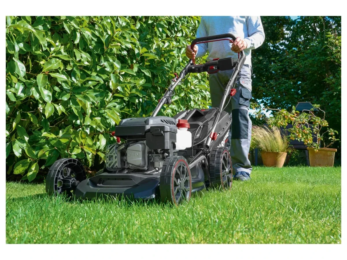 PARKSIDE PERFORMANCE Benzin-Rasenmäher PPBRM 46 B2  – kräftiger Mäher mit Elektrostart