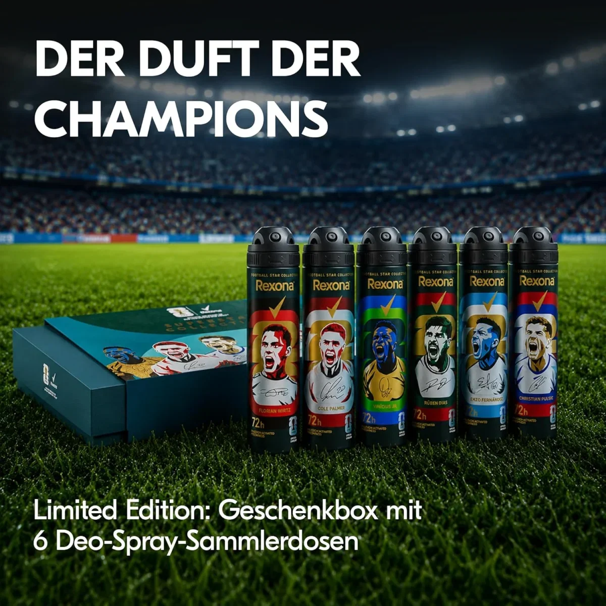 Rexona FIFA World Cup 2026TM Superstar Collection (6x150ml) Deos