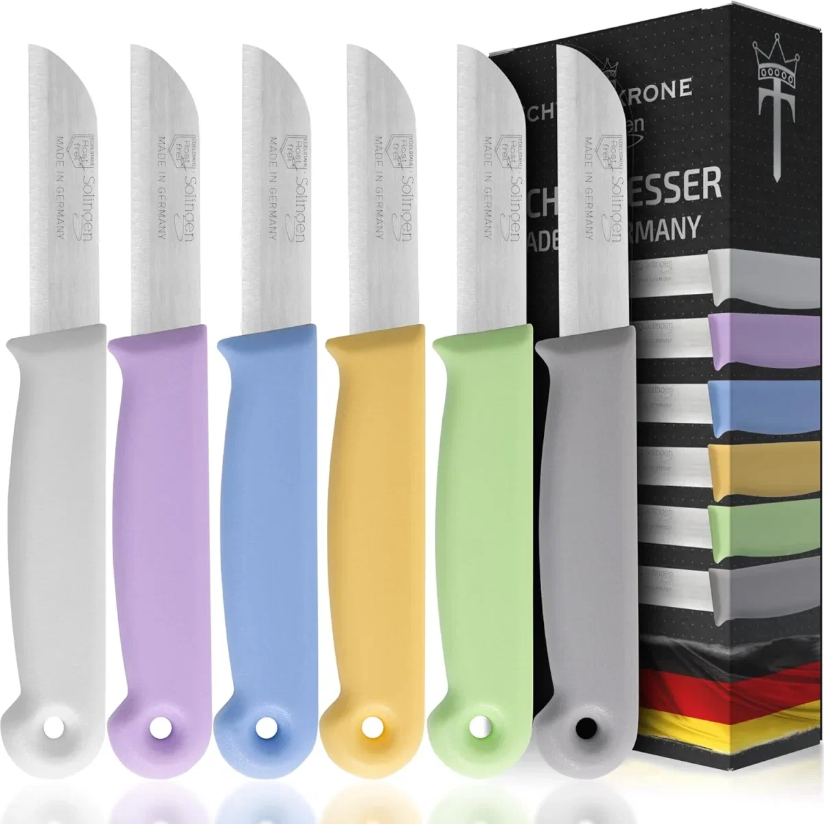 Schwertkrone® Schälmesser (Allzweckmesser 6er Pack)