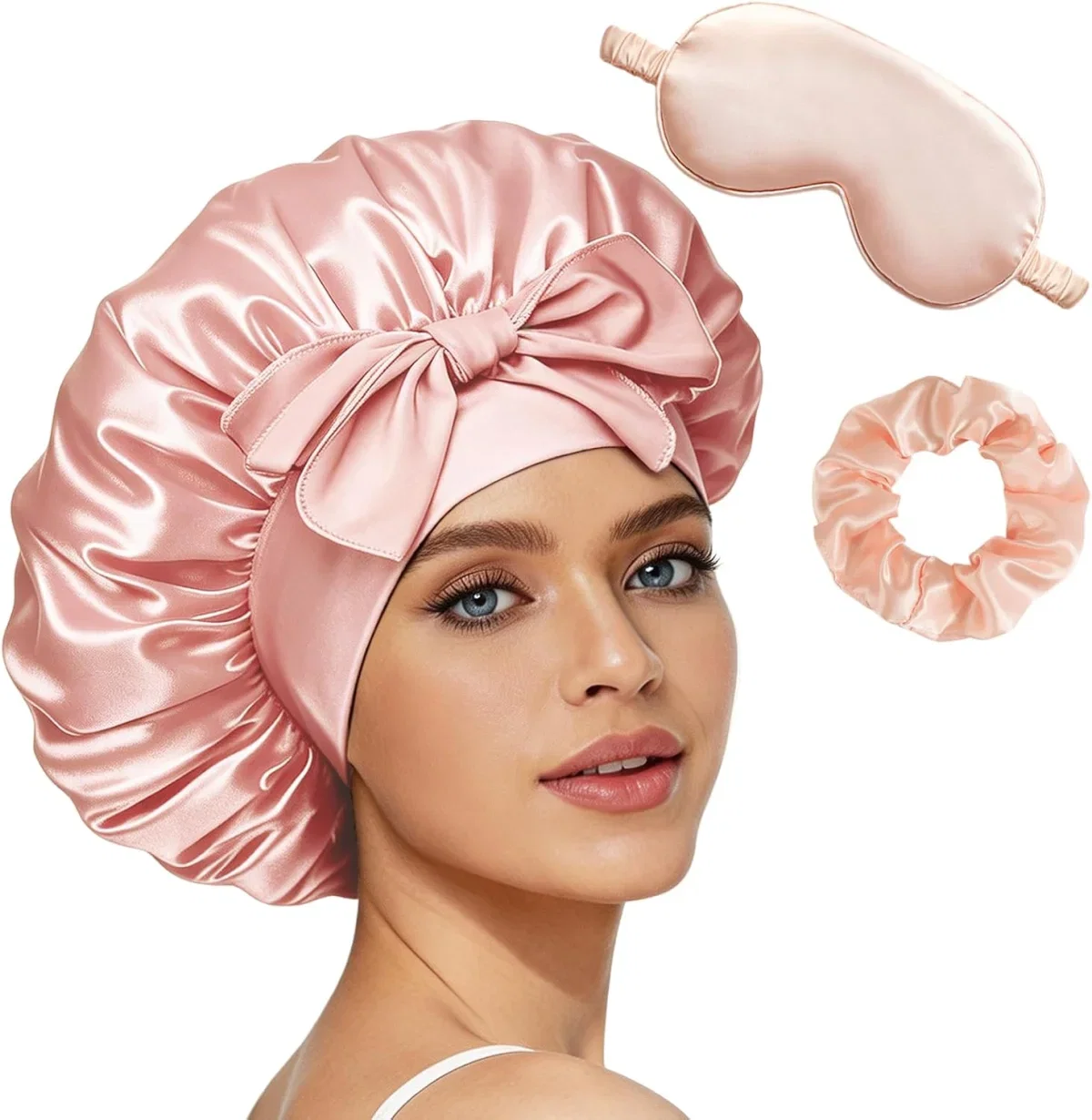 Seidenhaube zum Schlafen Satin Schlafhaube für 6,99 € inkl. Prime Versand