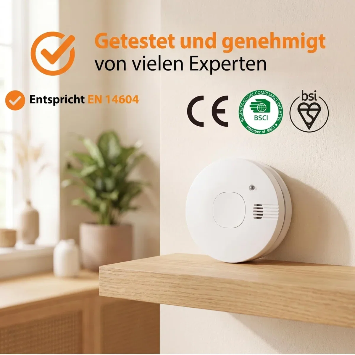 Smartwares Rauchmelder – 85 dB – FSM-11750 (Austauschbare Batterie mit 5 Jahren Lebensdauer)