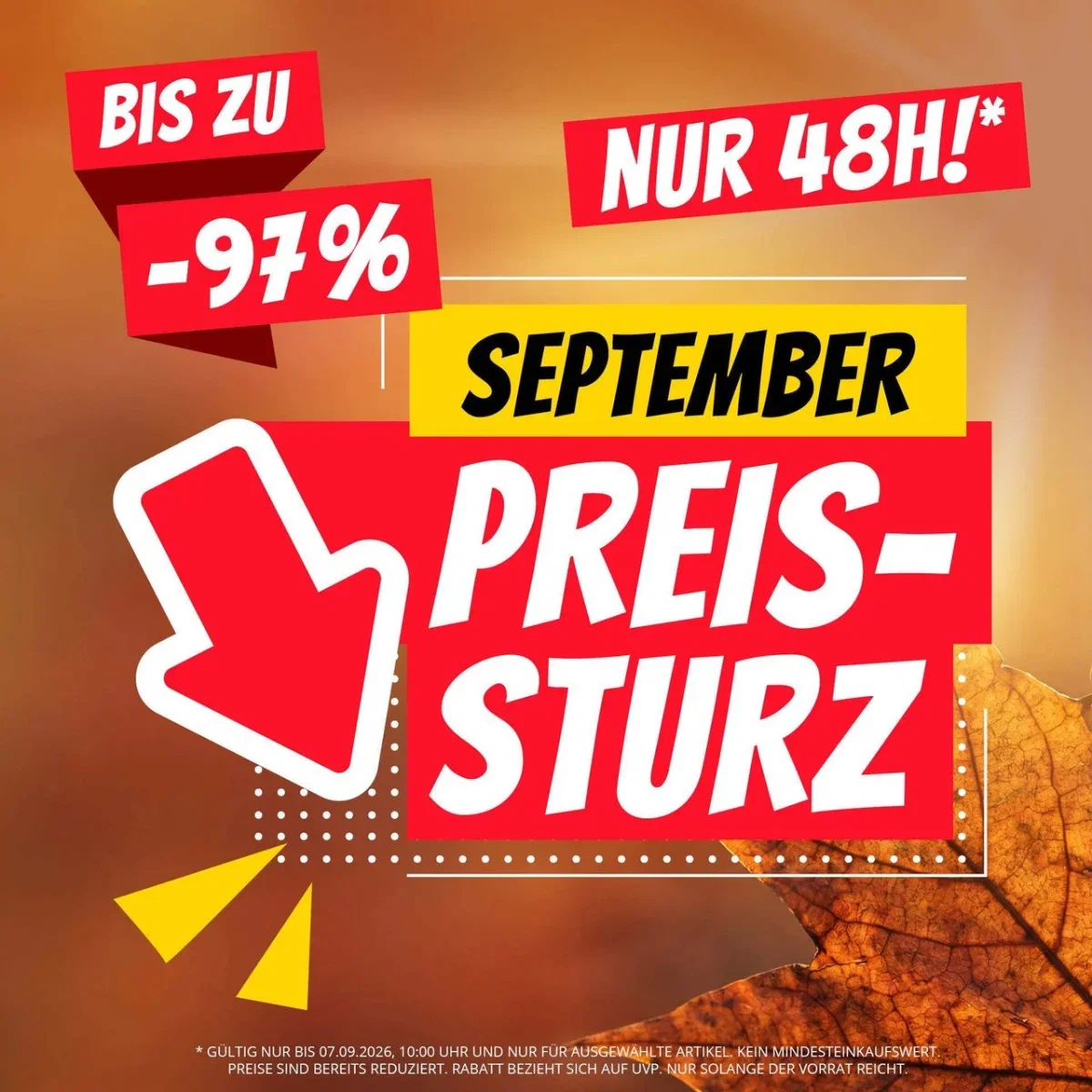SportSpar September Preissturz: Mega Sale mit bis zu 97 % Rabatt (auf UVP)