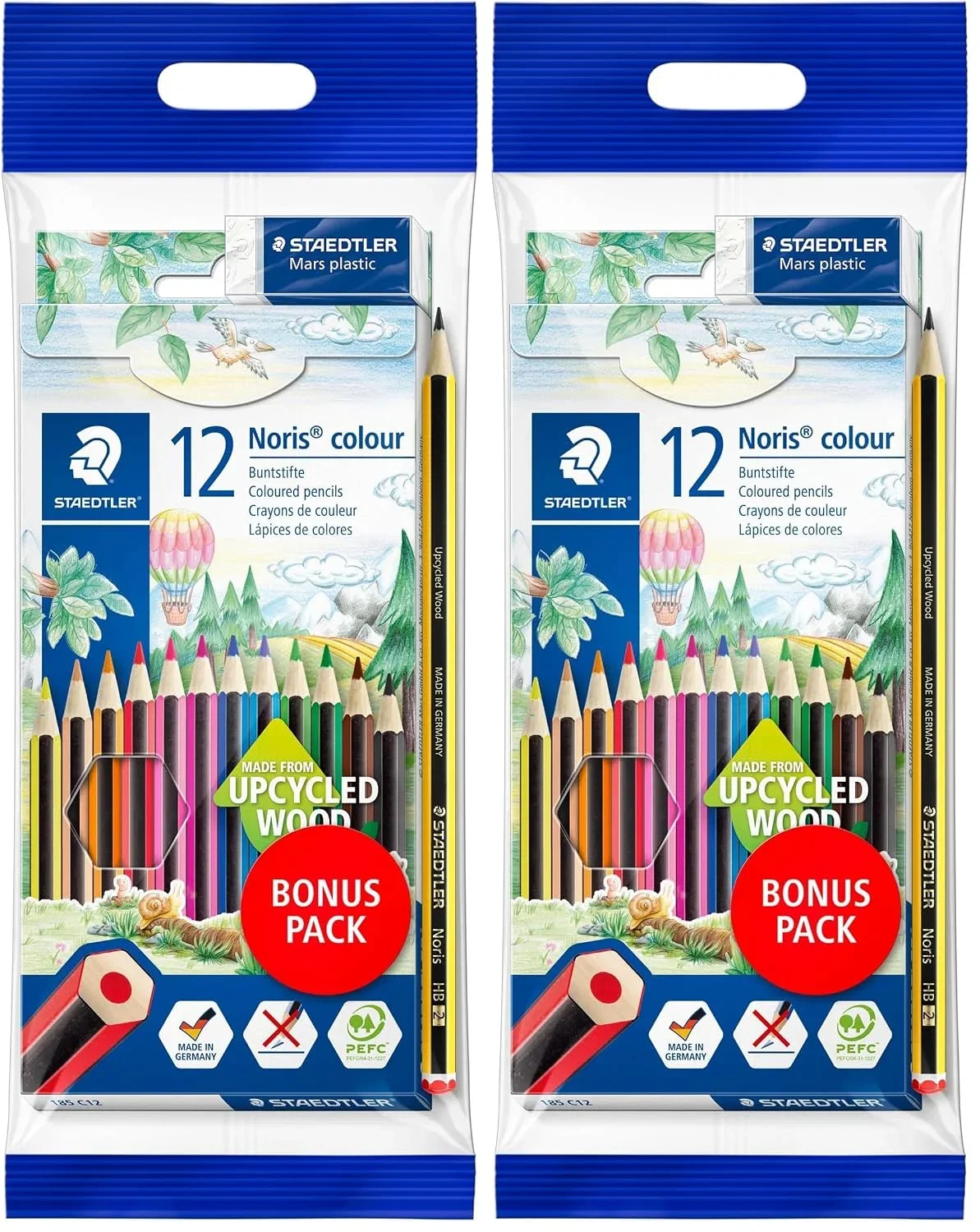 Staedtler Buntstifte Noris colour rutschfeste Soft-Oberfläche (24 Stifte)