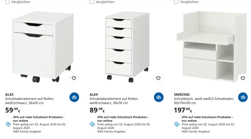Schreibtisch und Regal für den Schulstart im modern eingerichteten Kinderzimmer