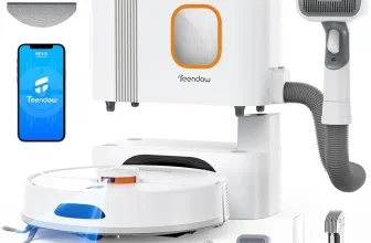 Teendow D20S Max+ Saugroboter mit Absaugstation, App-Steuerung und Haustierpflege-Zubehör
