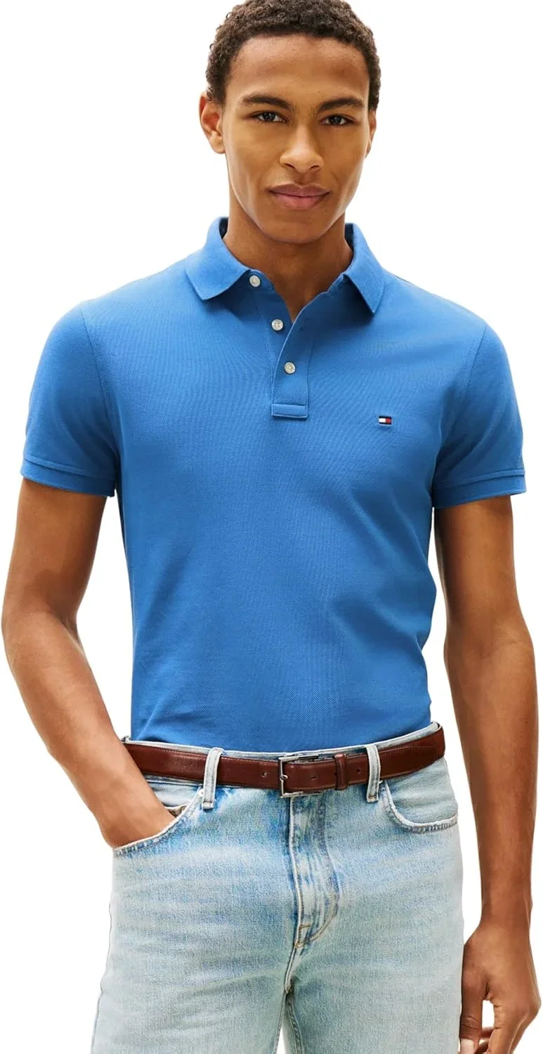 Tommy Hilfiger Herren Poloshirt Kurzarm 1985 Slim Fit (Gr. M bis XXL)