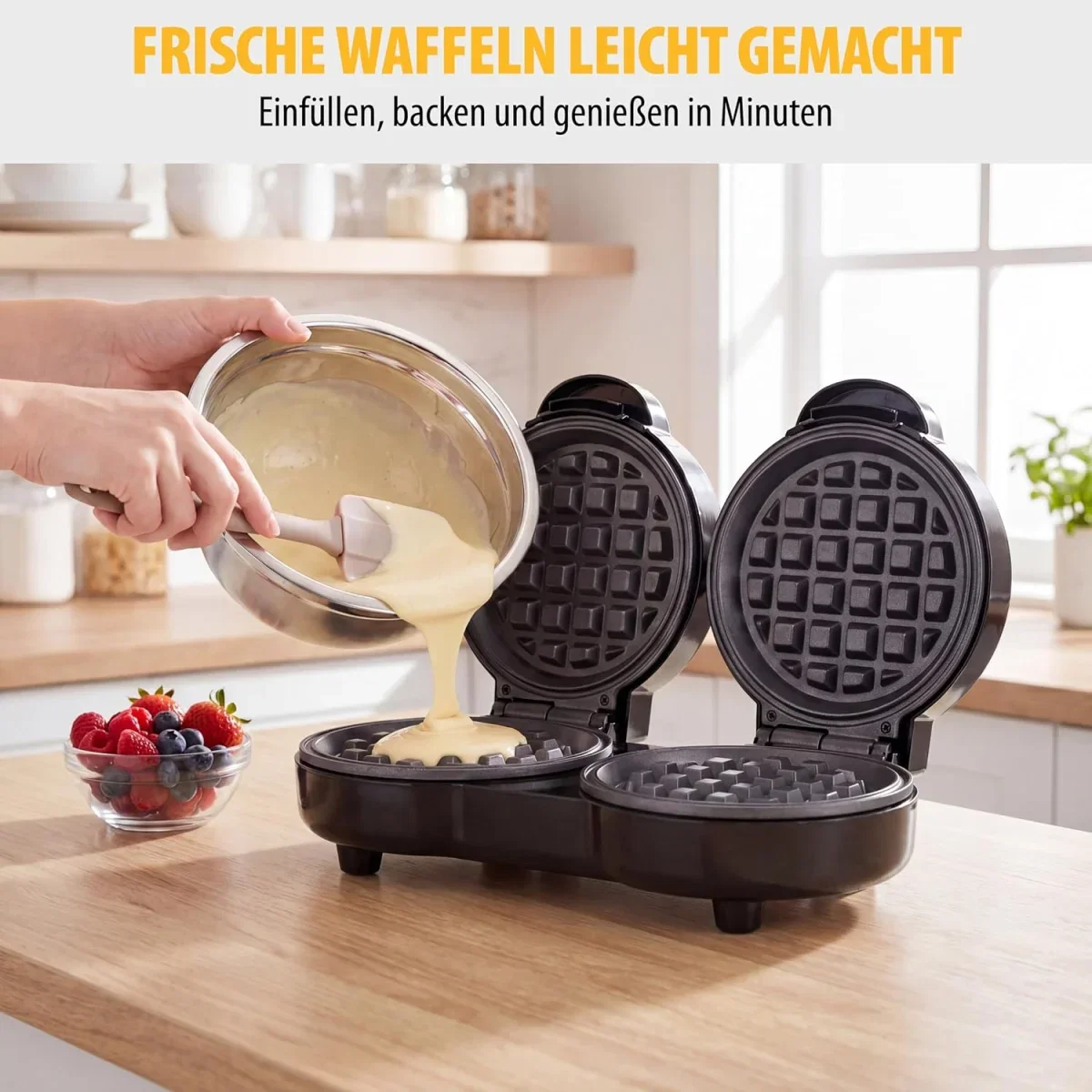Tristar Doppel-Mini-Waffeleisen WF-2115