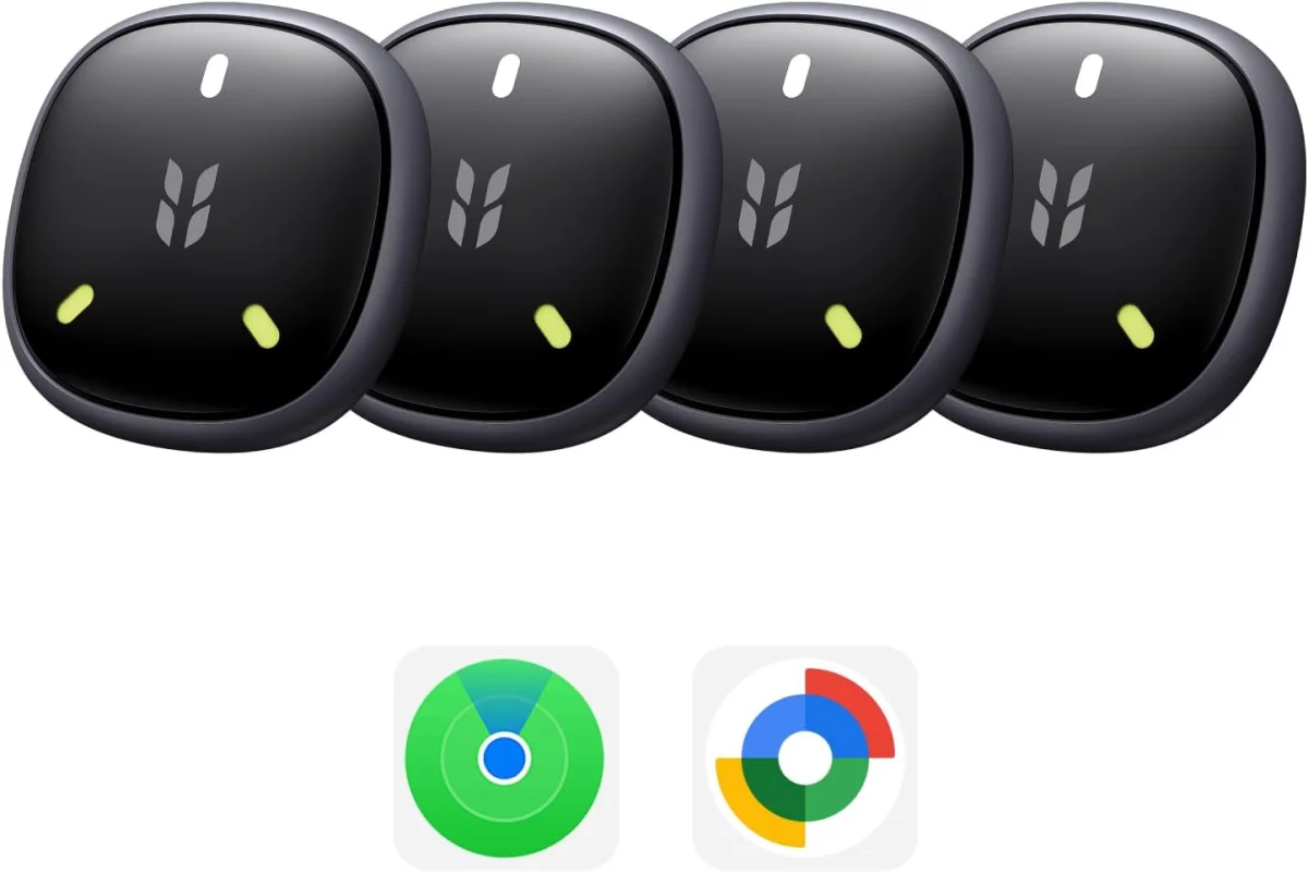 UGREEN FineTrack Mini Duo 2 Tracker kompatibel mit iOS & Android 4er Pack