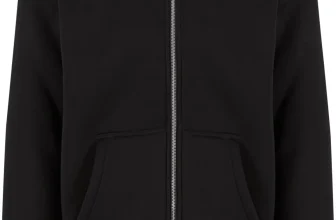 Schwarzer Urban CLASSICS Herren-Hoodie mit brauner Sherpa-Futterung und Reißverschluss