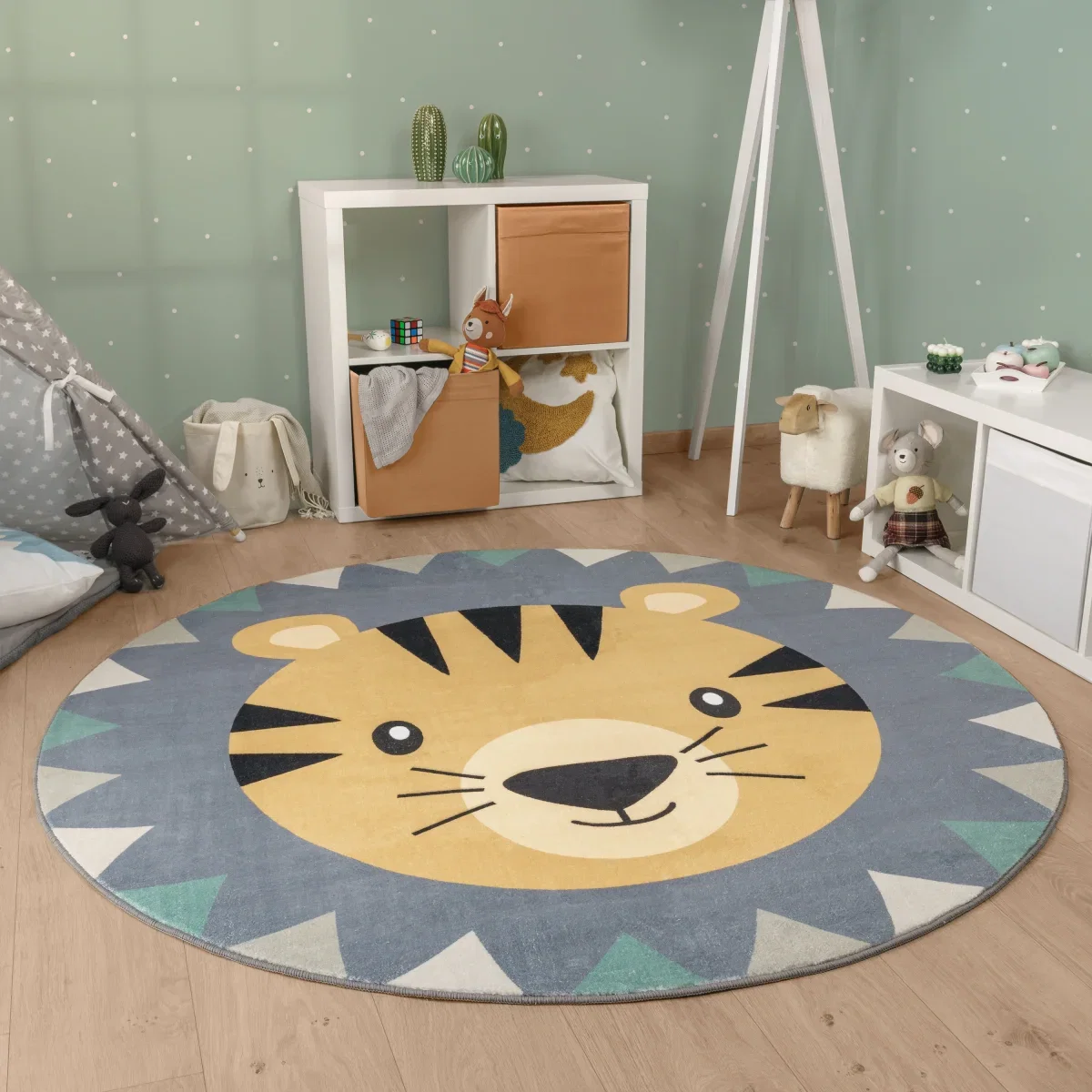 [EXKLUSIV] Waschbarer Kinderteppich Toska (Gr. 160cm rund )