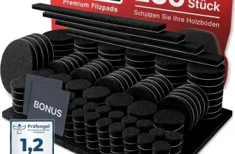X-PROTECTOR 235 schwarze Filzgleiter, Selbstklebend, mit Prüfgel-Siegel 1,2 Sehr Gut