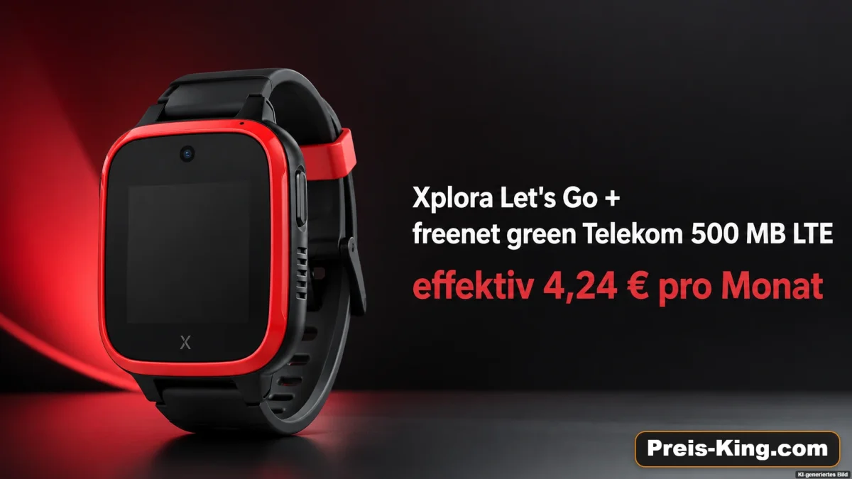 MediaMarkt Tarifwelt: Xplora Let’s Go + freenet green Telekom 500 MB LTE für 6,99 € / Monat + 26,94 € einmalig