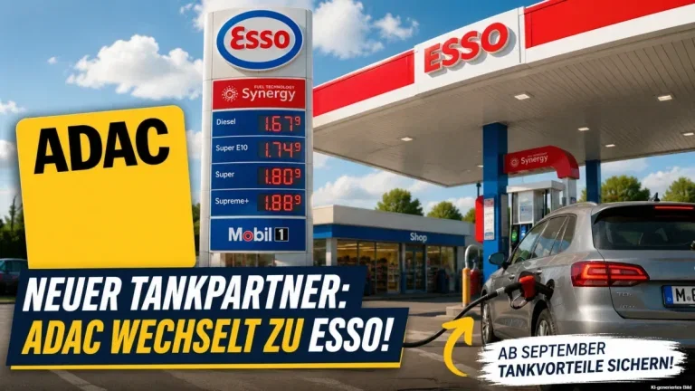 ADAC-Tankrabatt bei Esso: Neuer Tankpartner ab September 2026