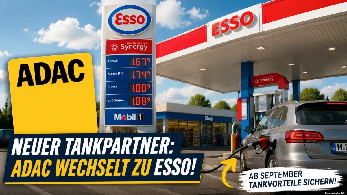 ADAC-Tankrabatt bei Esso: Neuer Tankpartner ab September 2026