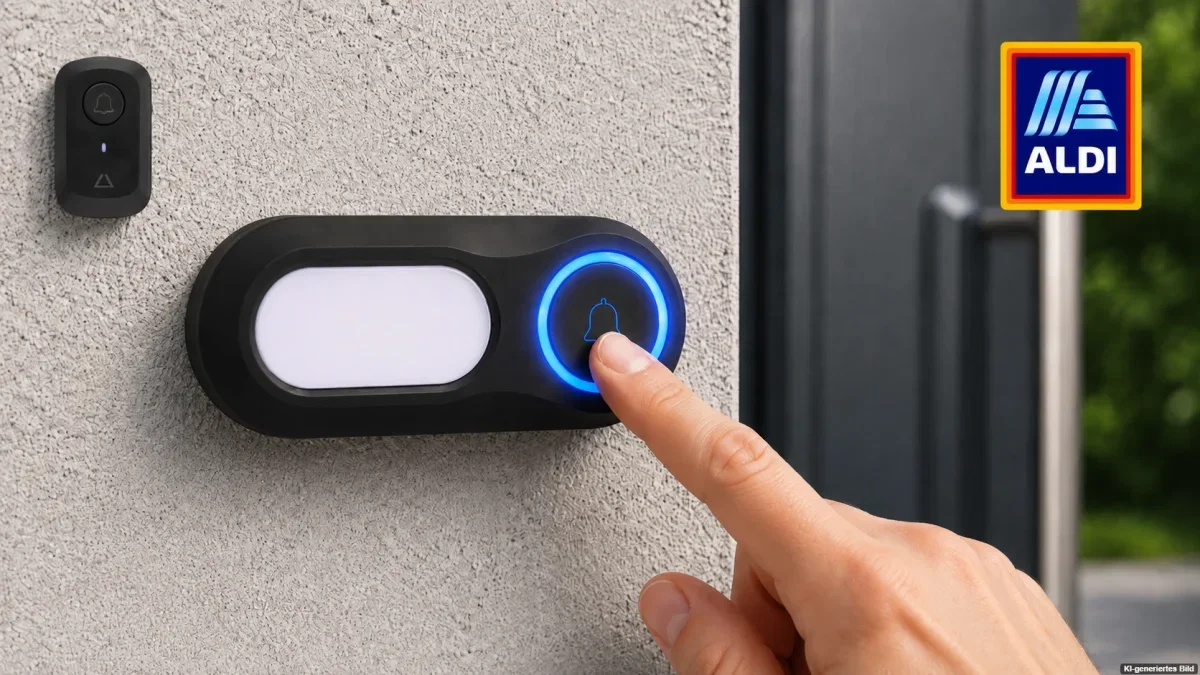 Kabellose Funkklingel ähnlich der Ambiano Funkklingel bei Aldi