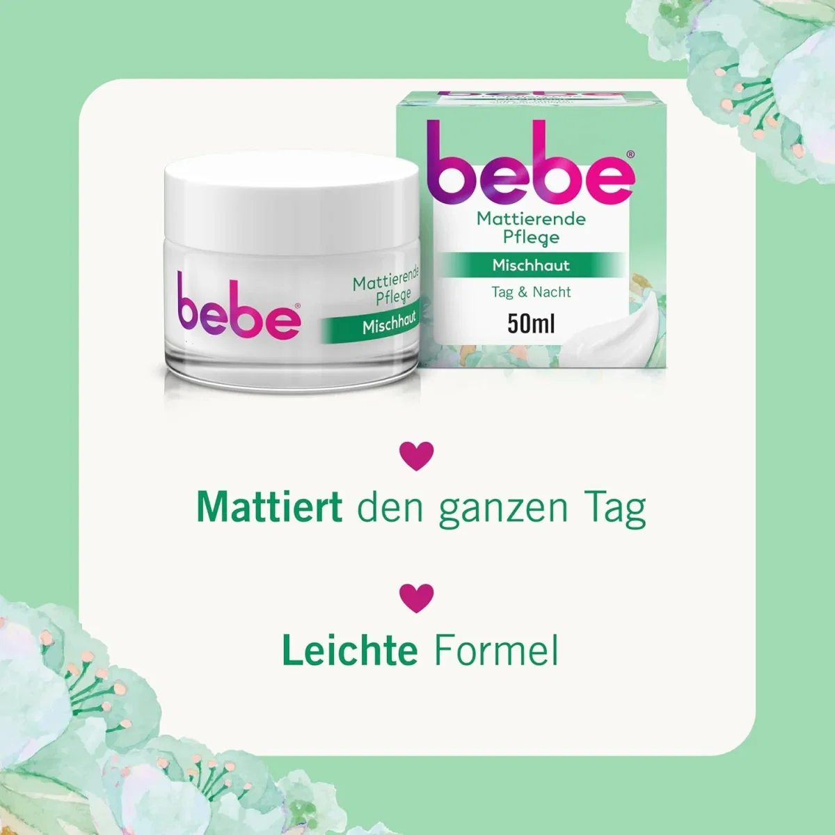 bebe Mattierende Pflege Gesichtscreme (50ml)