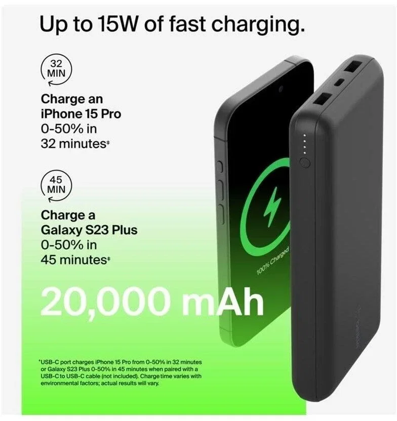 BELKIN Powerbank BoostCharge BPB012BTBK (20000 mAh)