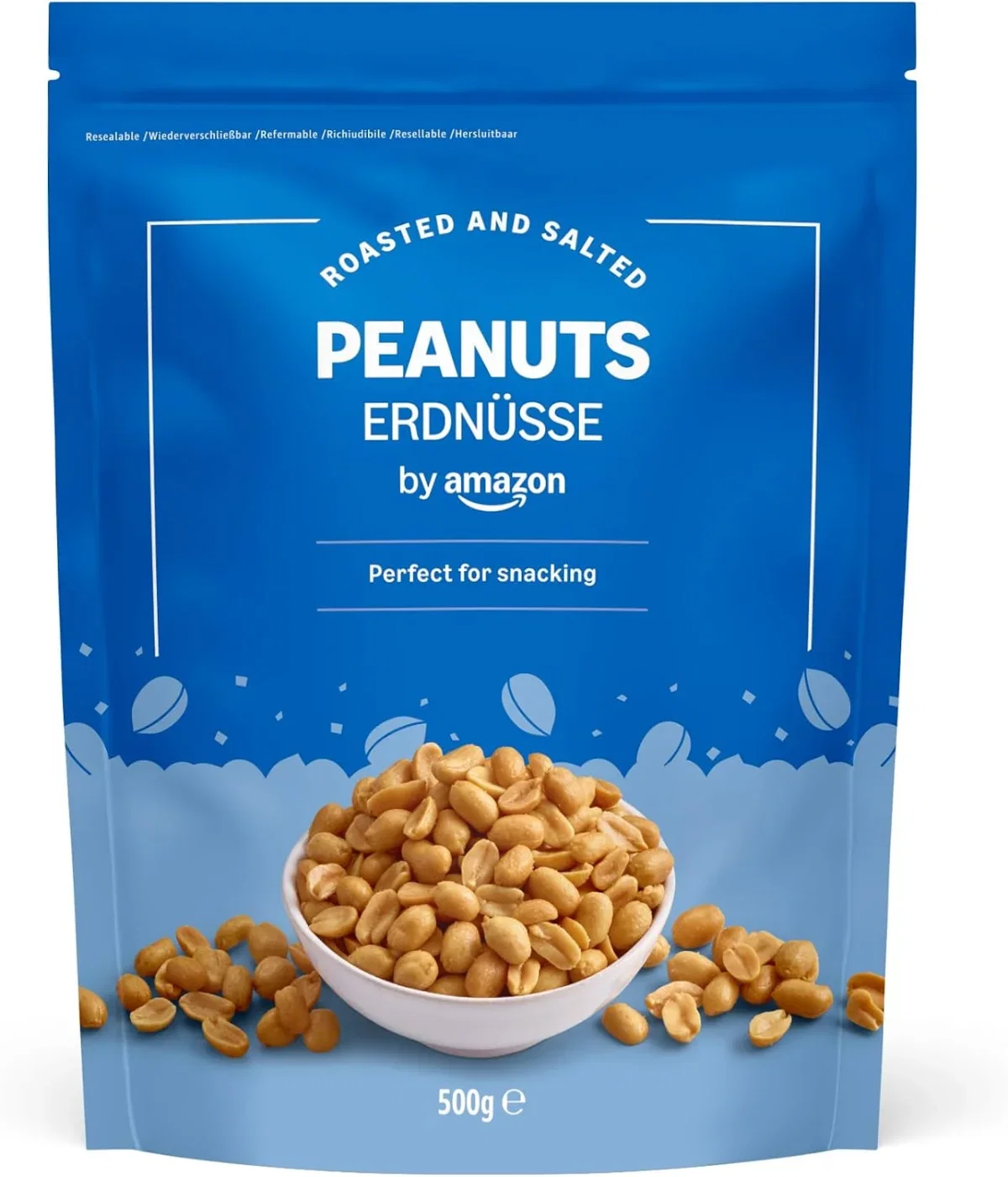 by Amazon Erdnusskerne Geröstet und Gesalzen (500g)