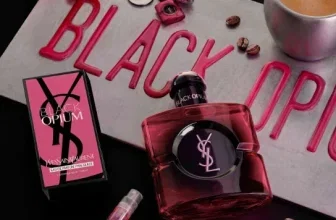 YSL Black Opium Pink Glaze Parfumflasche, Box, Gratisprobe, Schlüsselanhänger, Erdbeere und Kaffee
