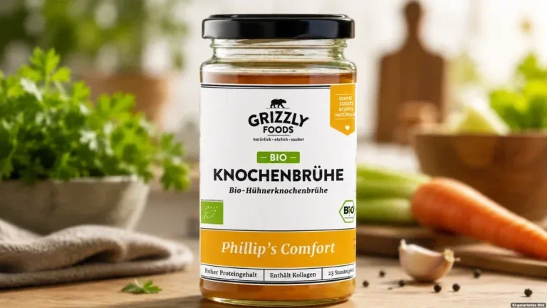 Symbolbild zum Rückruf der Grizzly Foods Bio-Hühnerknochenbrühe wegen möglicher Glassplitter