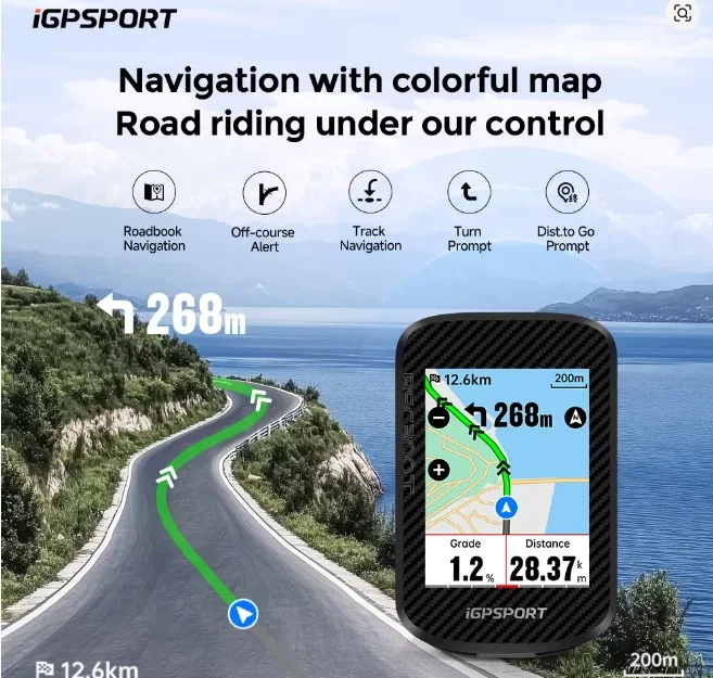 iGPSPORT BSC300T GPS-Fahrradcomputer (Globale Bunte Kartennavigation)