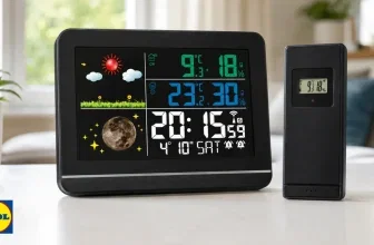 LIVARNO HOME Funkwetterstation von Lidl mit Farbdisplay und Außensensor