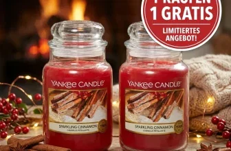 Yankee Candle Sparkling Cinnamon Duftkerze im großen 623-g-Glas